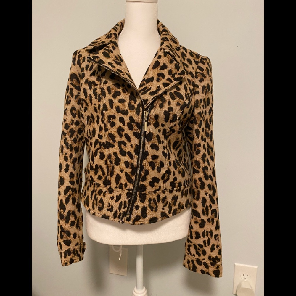 New  no tags Cheeta Print Jacket